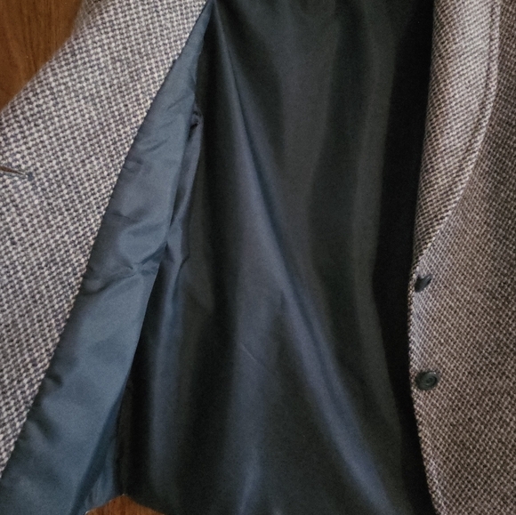 NWOT Women's Sky Blue Tweed Jacket & Skirt Set Quiet Luxury 100% Wool - Picture 12 of 15